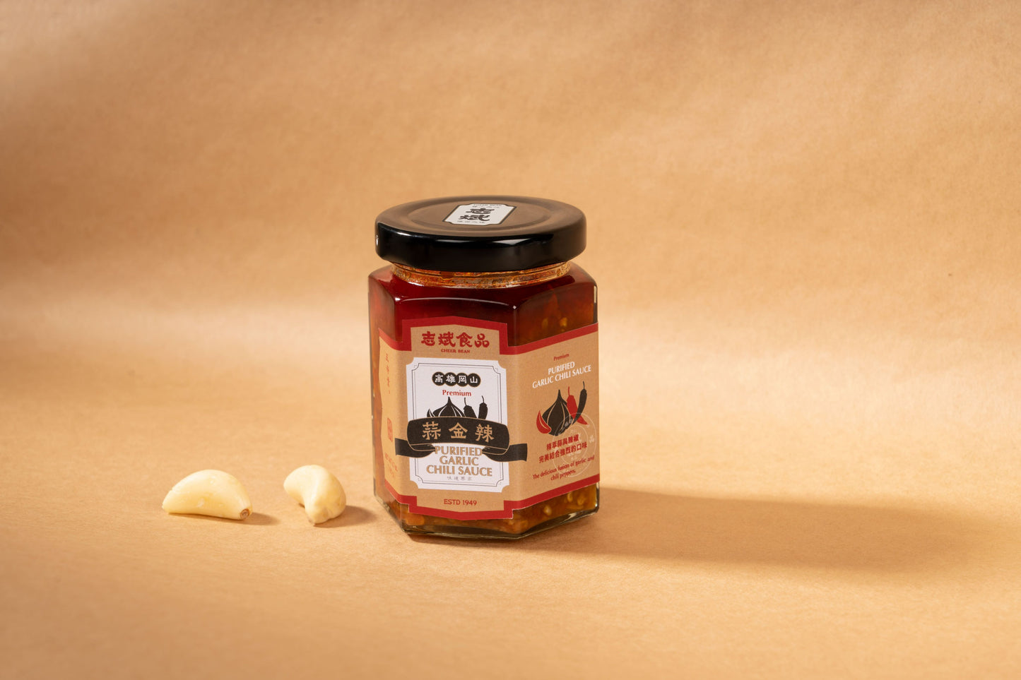 志斌豆瓣醬 蒜金辣PURIFIED GARLIC CHILI SAUCE|180g五辛素|