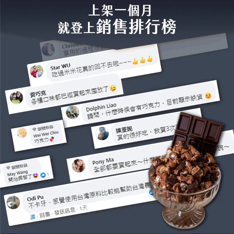丹尼船長 米米花 牛奶巧克力味(奶素)(100g*包)