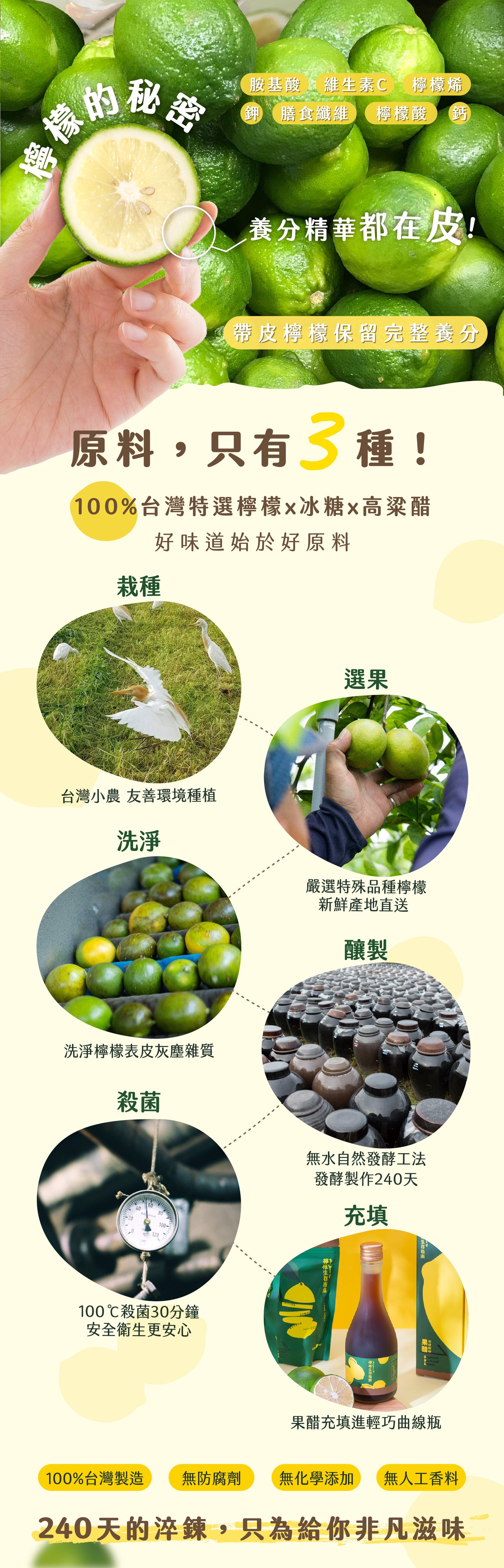檸檬生存指南 【新裝上市】元氣檸檬|微酵鮮檸果醋(300ml*瓶)