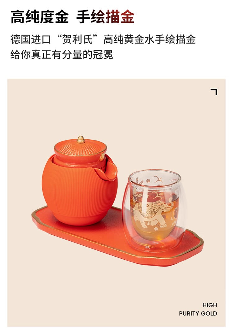 故宮宮廷文化 | 小泡蛋小君杯 一壺一杯 私享茶具