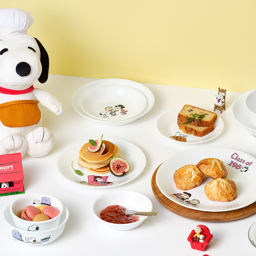【美國康寧 CORELLE】SNOOPY BRUNCH 4件式拉麵碗組-D01