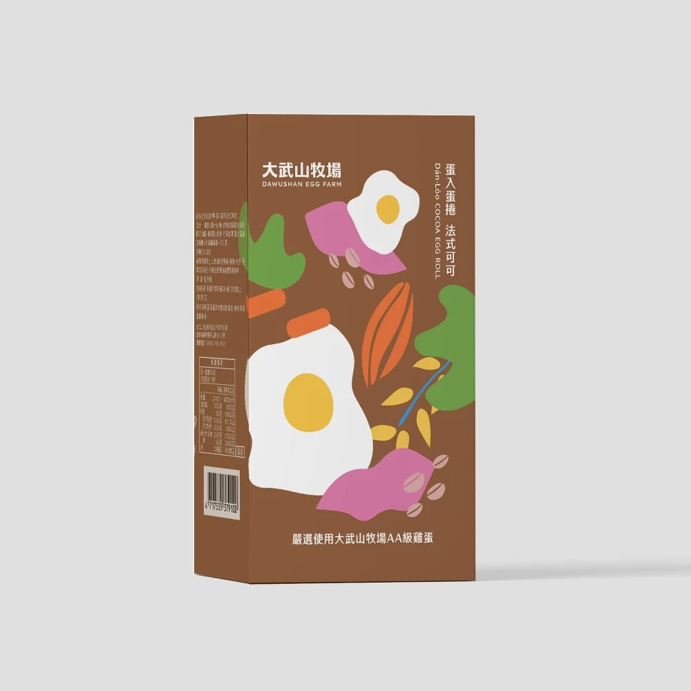 【大武山牧場】一口蛋捲 法式可可 (2包/盒 ,共18入)