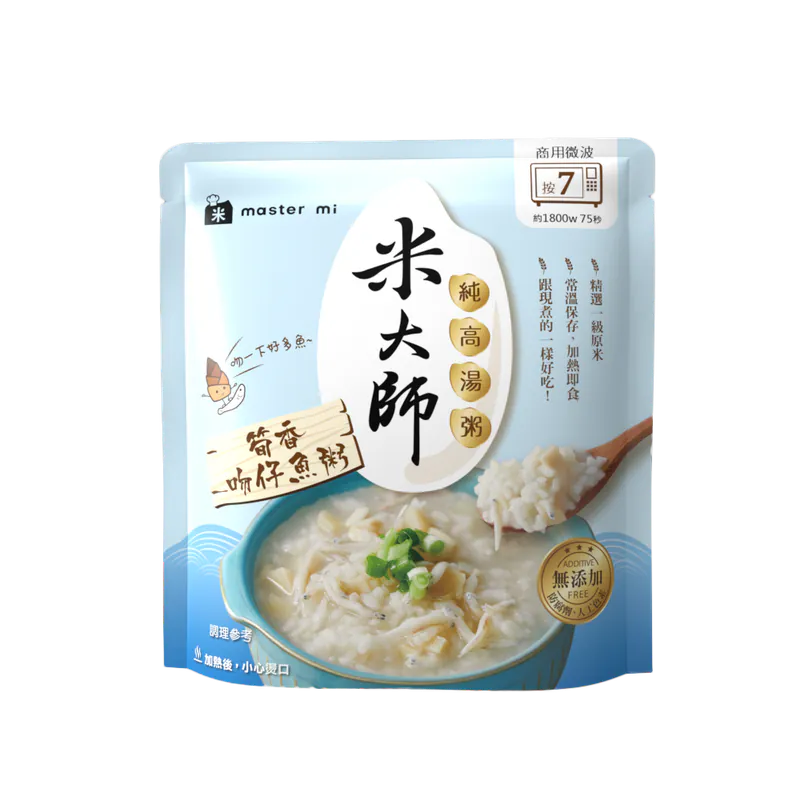 米大師 master mi 純高湯粥-筍香吻仔魚粥(310g*入)