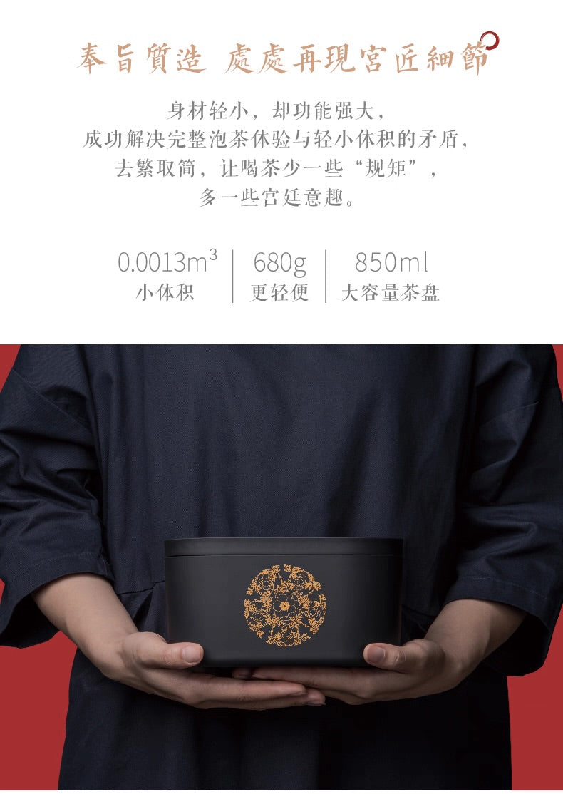 故宮宮廷文化 | 富貴吉象旅行茶具 一壺三杯 紅點獎