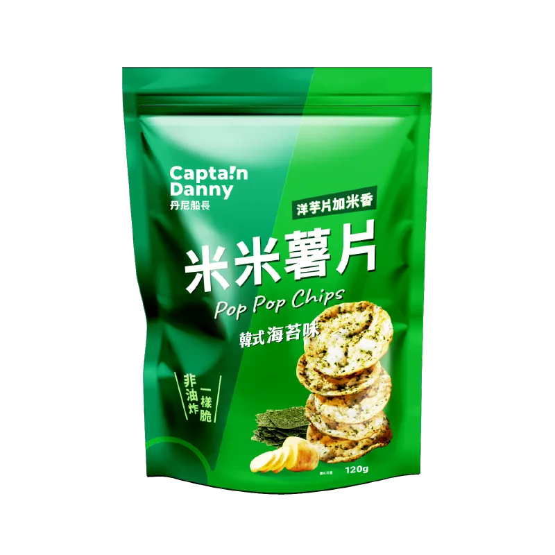 丹尼船長 非油炸米的洋芋片 韓式海苔味 (奶素)(120g*包)