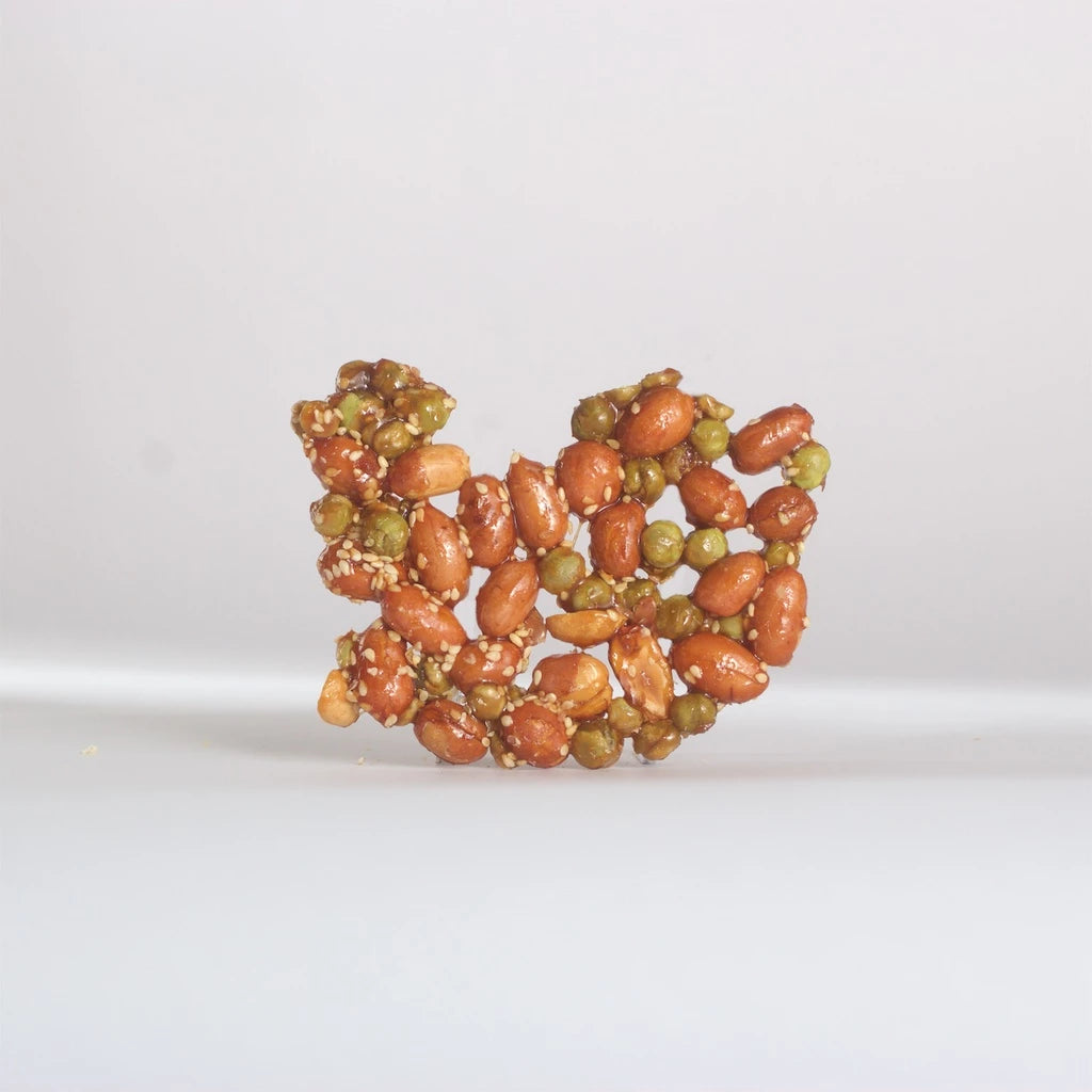【大地花生工坊】青豆花生片 200g/袋(蒜味)|經典花生糖 整粒花生片系列