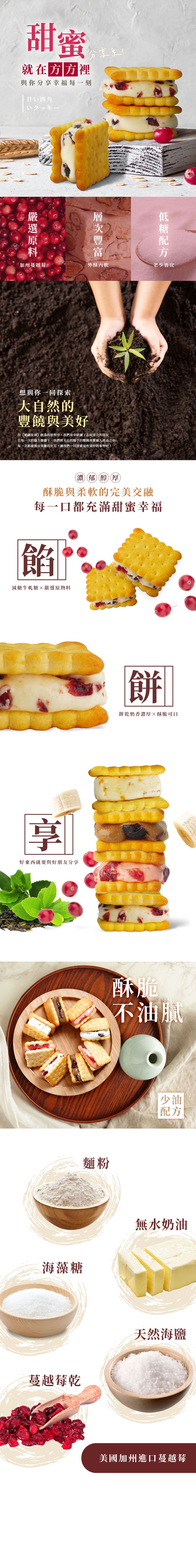 曉翮流域 方方甜心-蔓越莓16入