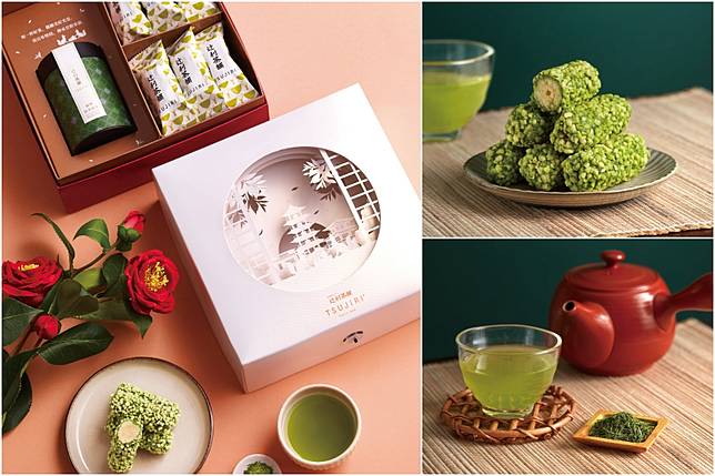 辻利京茶花禮盒(茶葉杏仁捲)