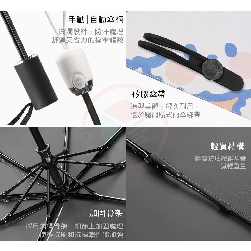🌟CUBESTORE🌟 下午茶派對 抗UV 黑膠傘 雨傘(1個)