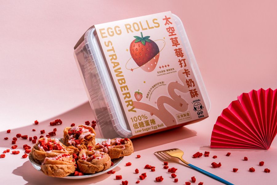 ㄛ店 O.shop 太空草莓打卡奶酥(200g*盒)