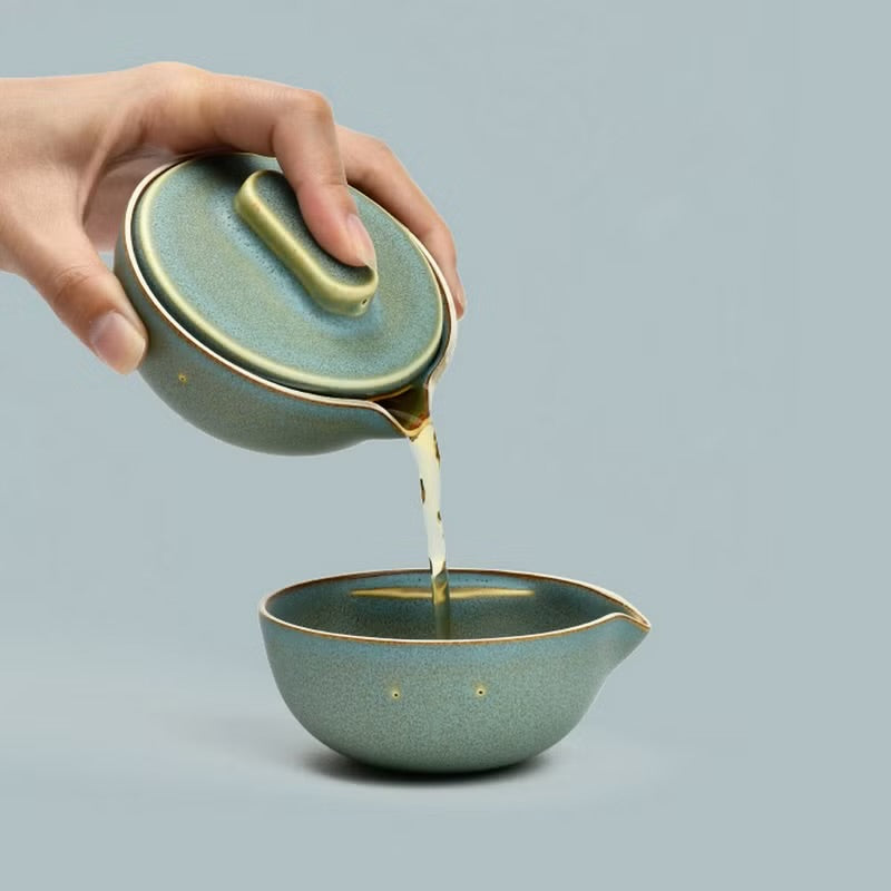 故宮宮廷文化 | 千里江山茶具 便攜茶杯 紅點獎