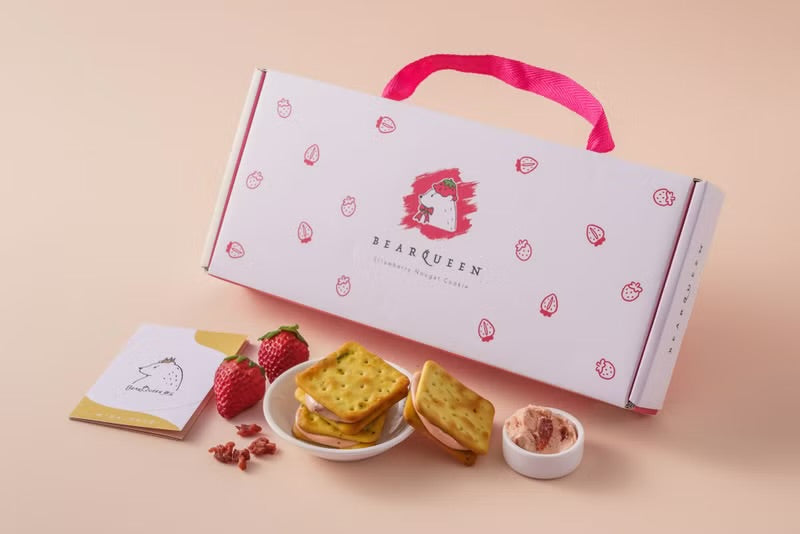 BearQueen-草莓牛奶蘇打牛軋餅 l 12pcs