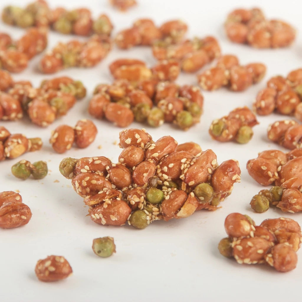 【大地花生工坊】青豆花生片 200g/袋(蒜味)|經典花生糖 整粒花生片系列