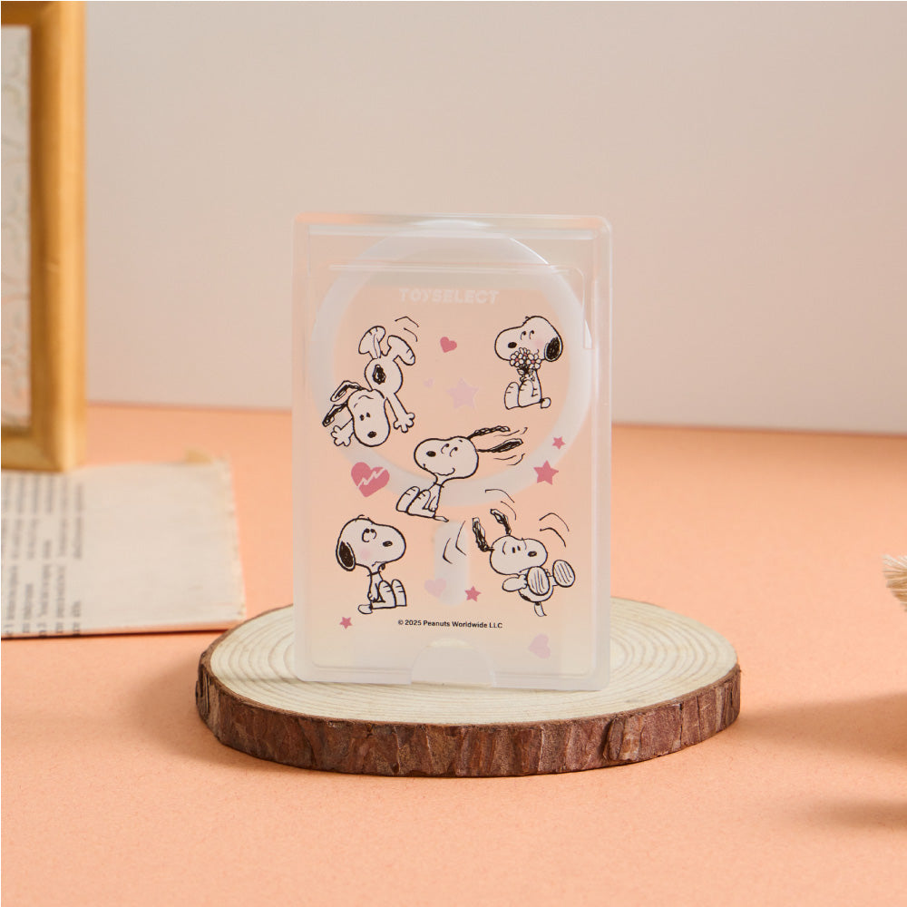 【TOYSELECT】SNOOPY史努比害羞碎花MagSafe磁吸卡片夾(1入)