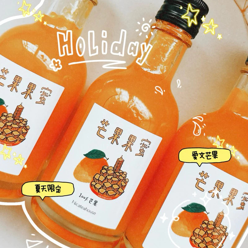 手工熬製 🍯:愛文芒果果蜜𝓜𝓪𝓷𝓰𝓸 𝓼𝔂𝓻𝓾𝓹(200ml*瓶)