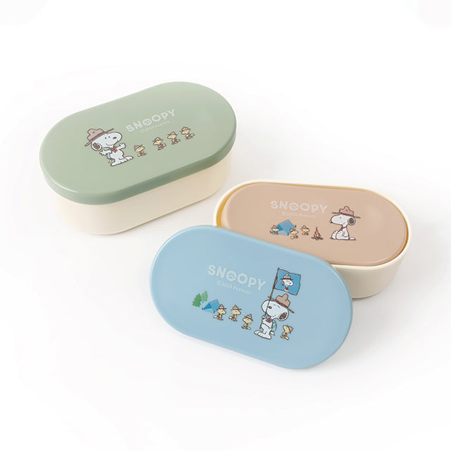 Norns Peanuts史努比3 Size橢圓保鮮盒組- Norns Original Design Snoopy 3size可微波便當盒三件組