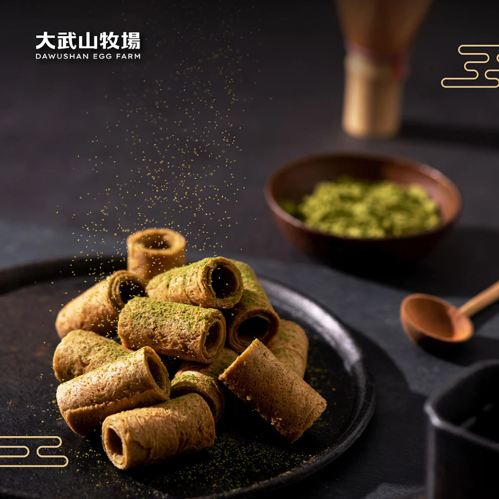 【大武山牧場】一口蛋捲 靜岡抹茶 (2包/盒 ,共18入)