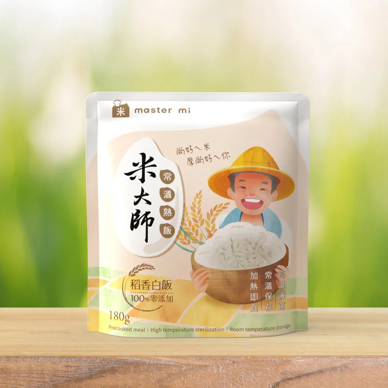 米大師 master mi 常溫熟飯-稻香白飯 (180g/包)