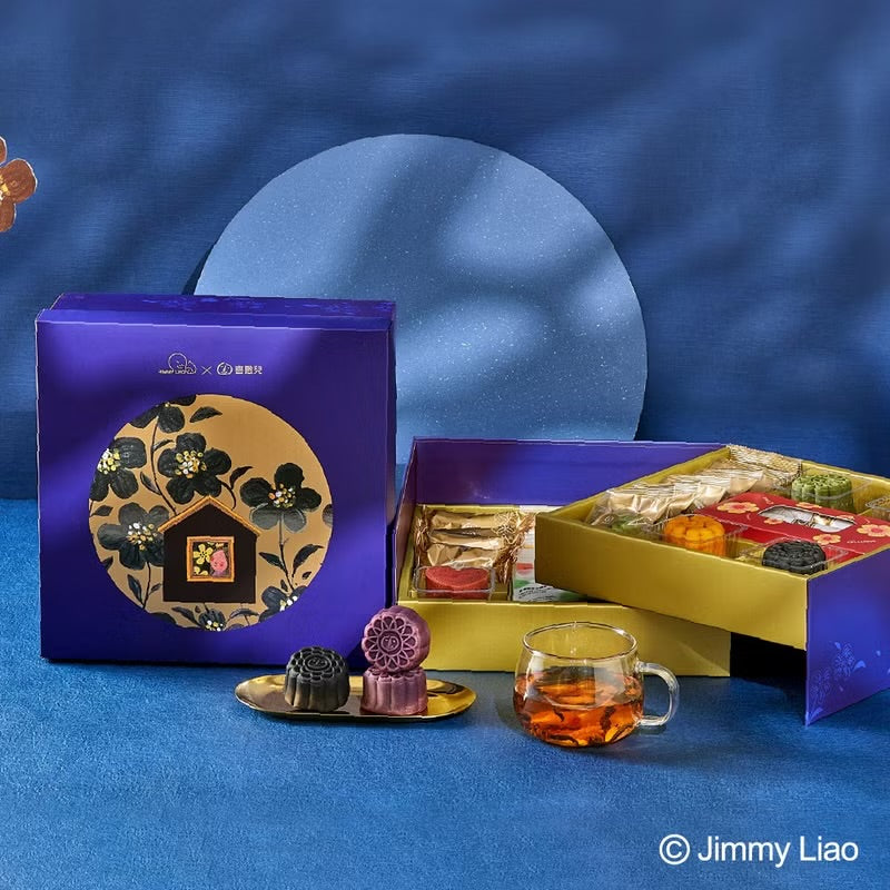 【喜憨兒×幾米】月夜繁花雙層旋轉禮盒(A+) 中秋‼️預購商品: 09.01.25開始出貨‼️