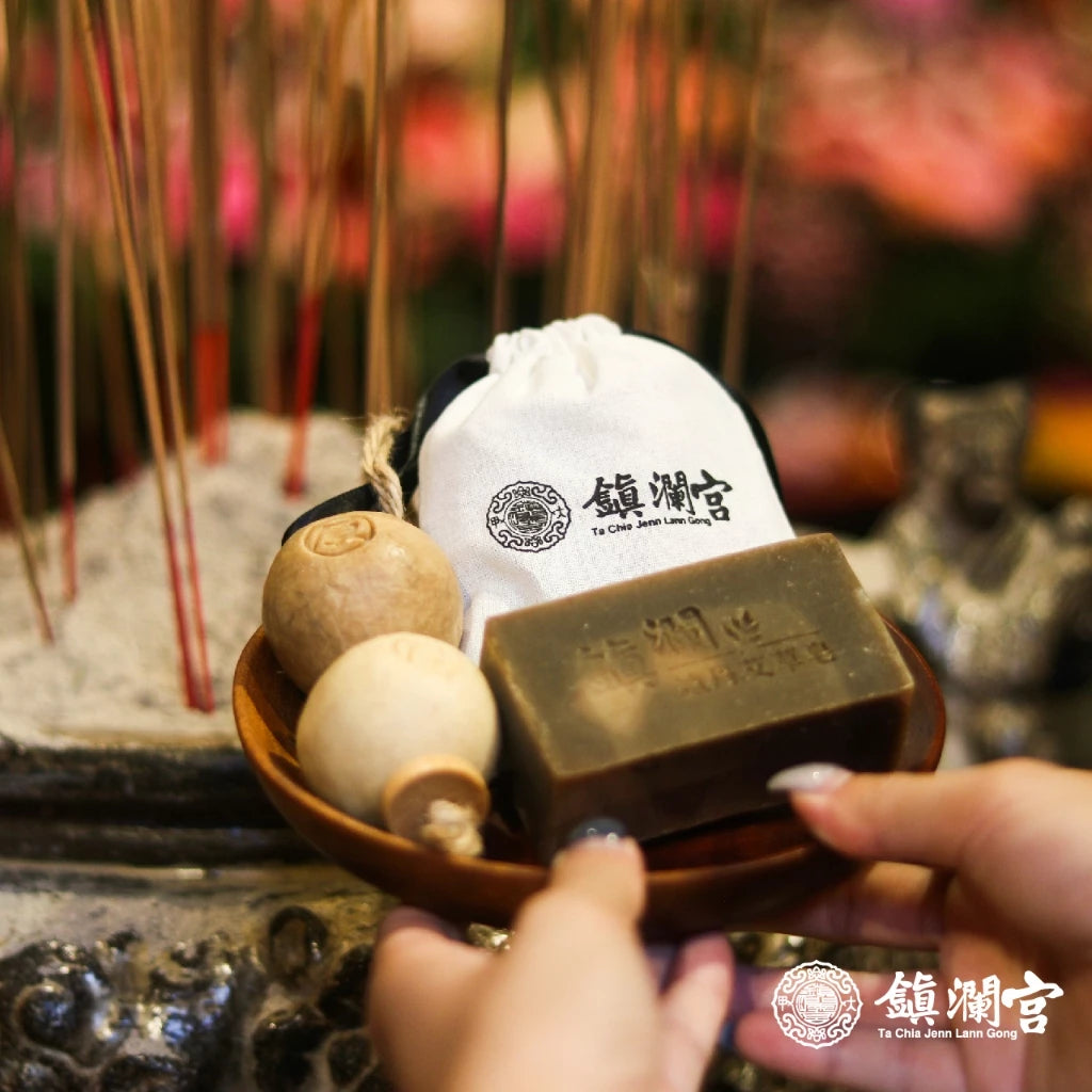【鎮瀾宮】中元限定!好睡好平安組 平安皂 皂串 祈福 艾草 艾草皂 平安 除穢(1組)