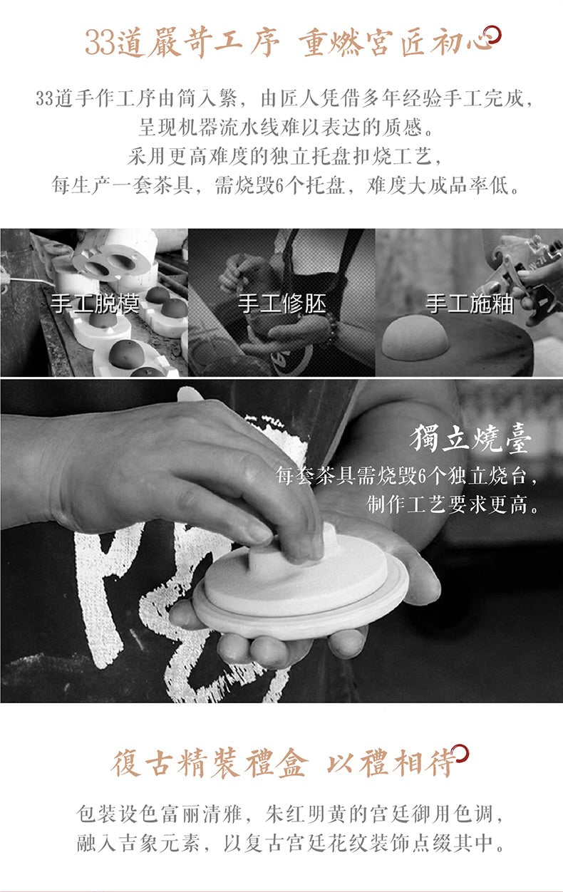 故宮宮廷文化 | 富貴吉象旅行茶具 一壺三杯 紅點獎