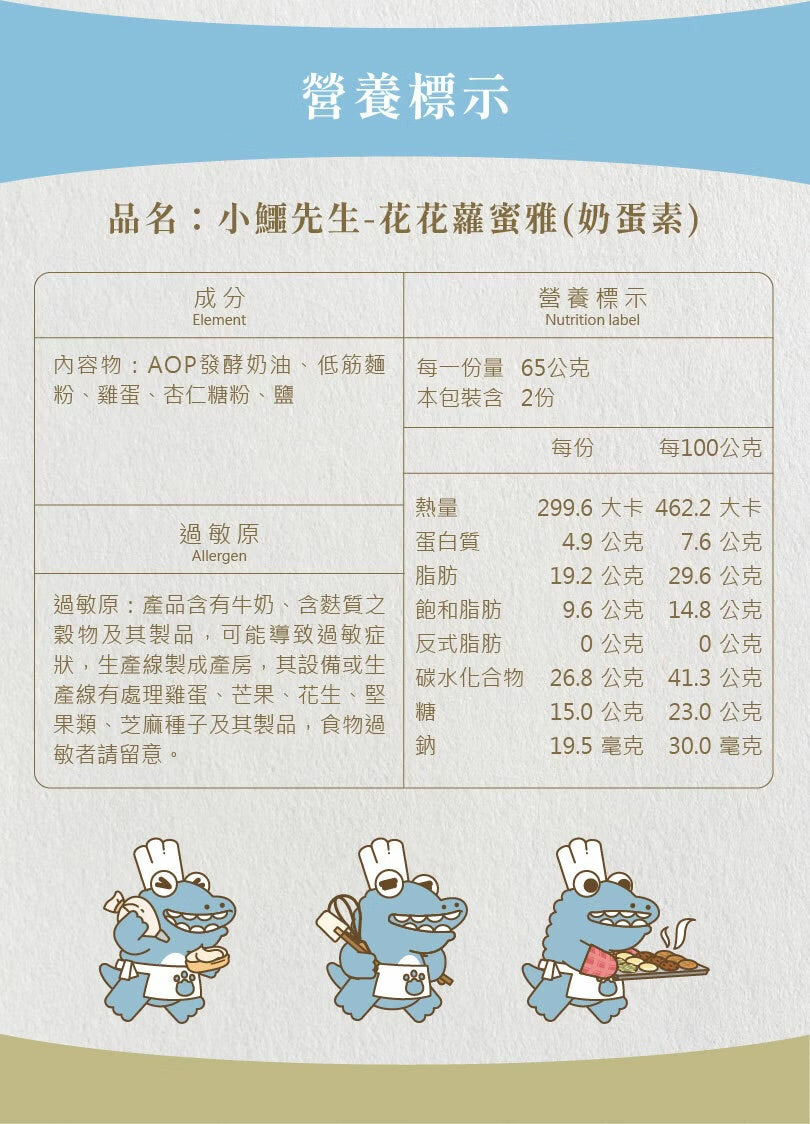 艾塔菲集團狸小路 小鱷先生 花花蘿蜜雅(130g*罐)