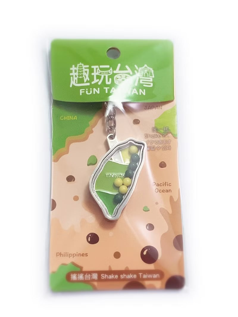 趣玩台灣吊飾-搖搖台灣-(綠色*入)