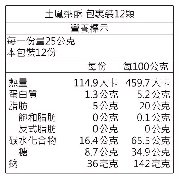日出宮原眼科 星月交輝土鳳梨酥包裹裝12顆