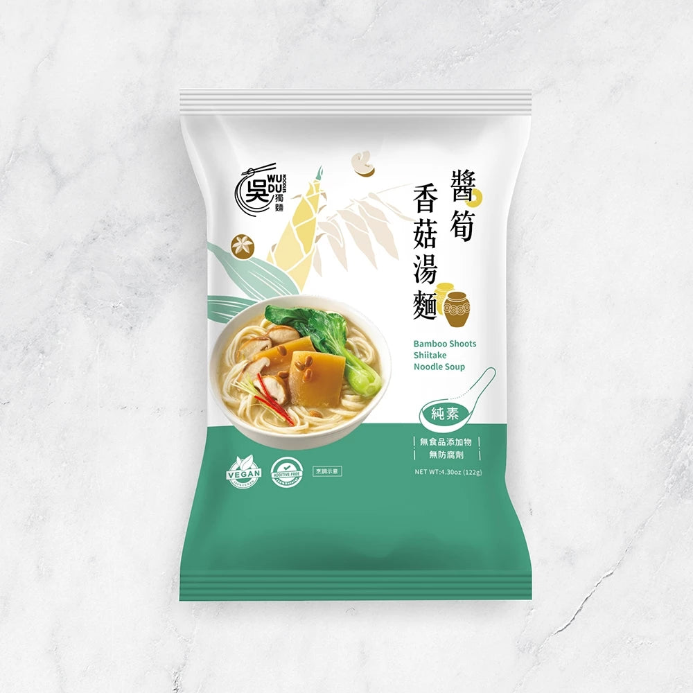 吳獨麵 (純素)醬筍香菇湯麵-3包入(含醬)