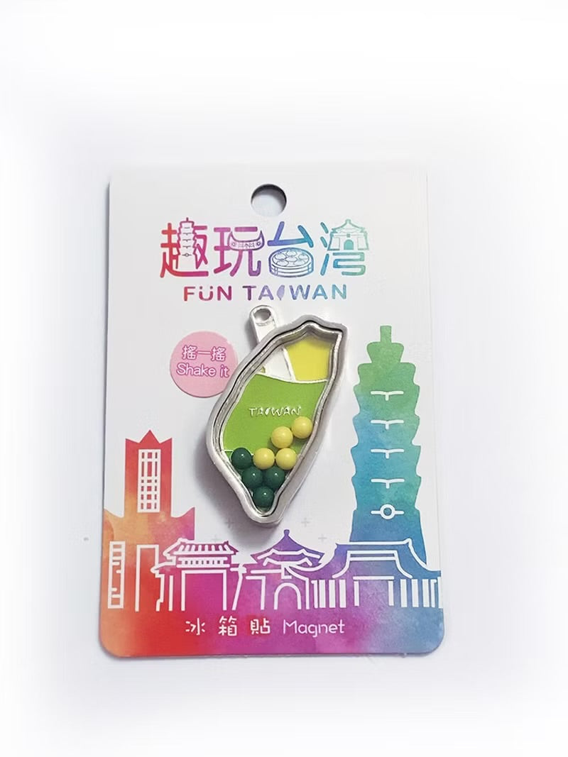 趣玩台灣磁鐵-搖搖台灣-(綠色*入)