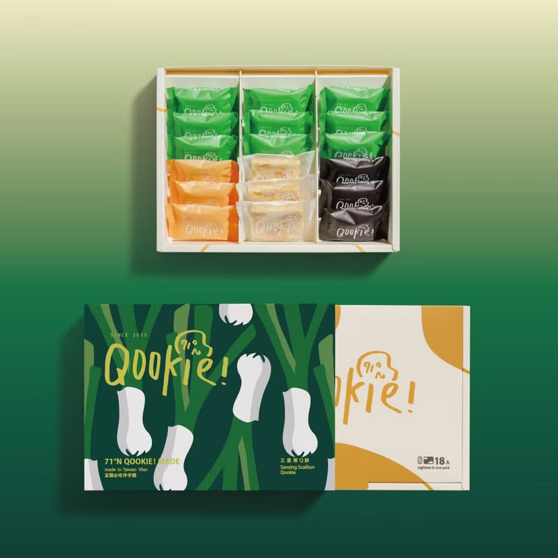 【Qookie!中秋禮盒】一飛蔥天 - 18入禮盒