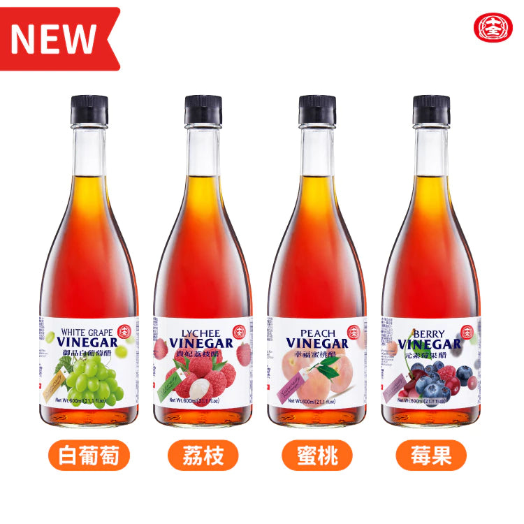 十全 濃縮水果醋禮盒600ml(2入/組) 青梅+蜜桃