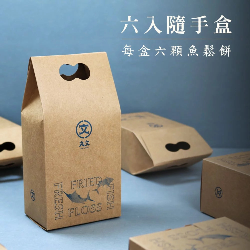 【丸文食品】家傳魚鬆加綿密綠豆沙顆粒旗魚鬆餅外皮為多層次油酥皮口感酥鬆(6入*盒)