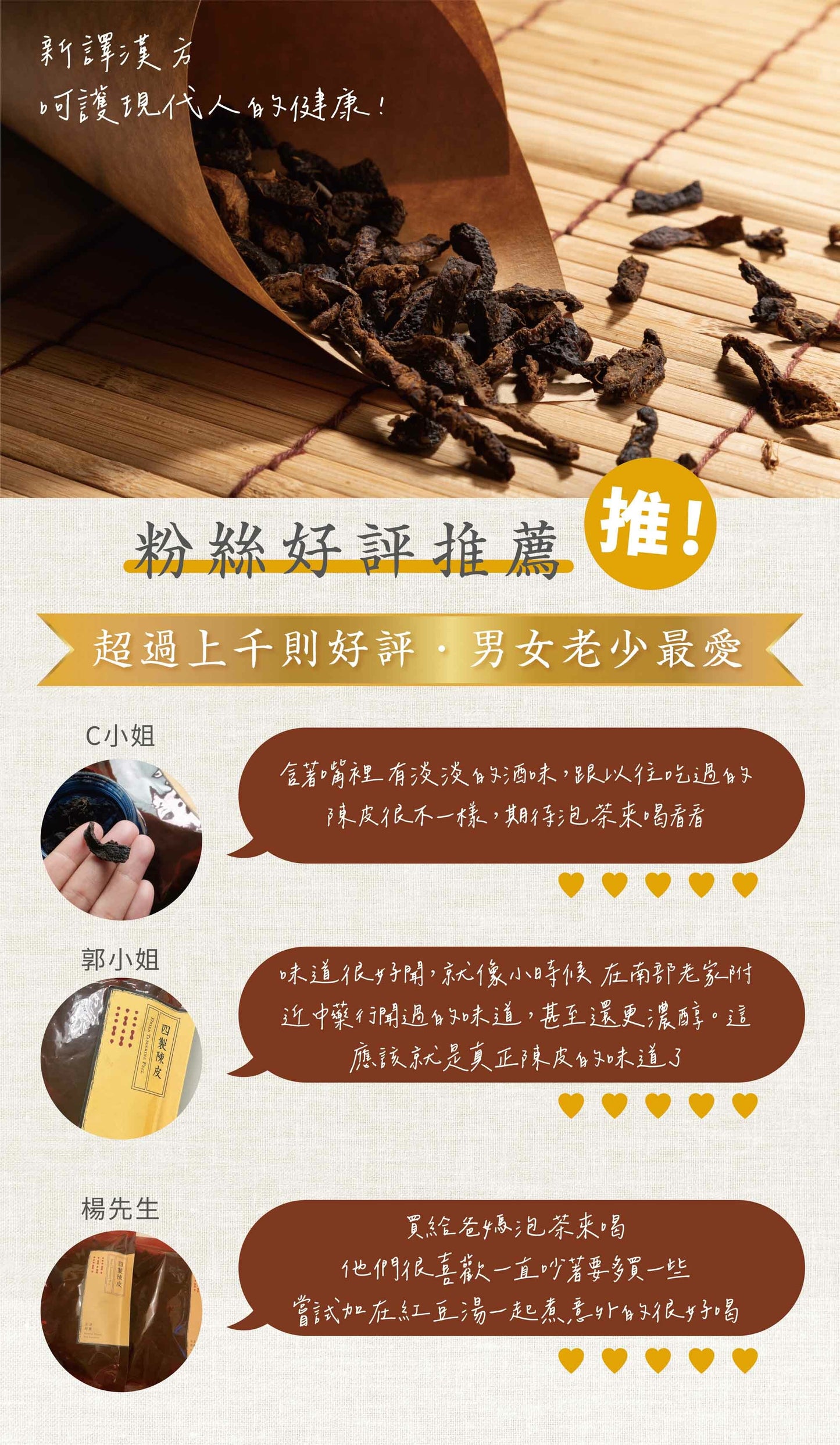 新譯漢方 四製陳皮|無糖食材陳皮茶 See In Herb DRIED TANGERINE PEEL(60g/100g)