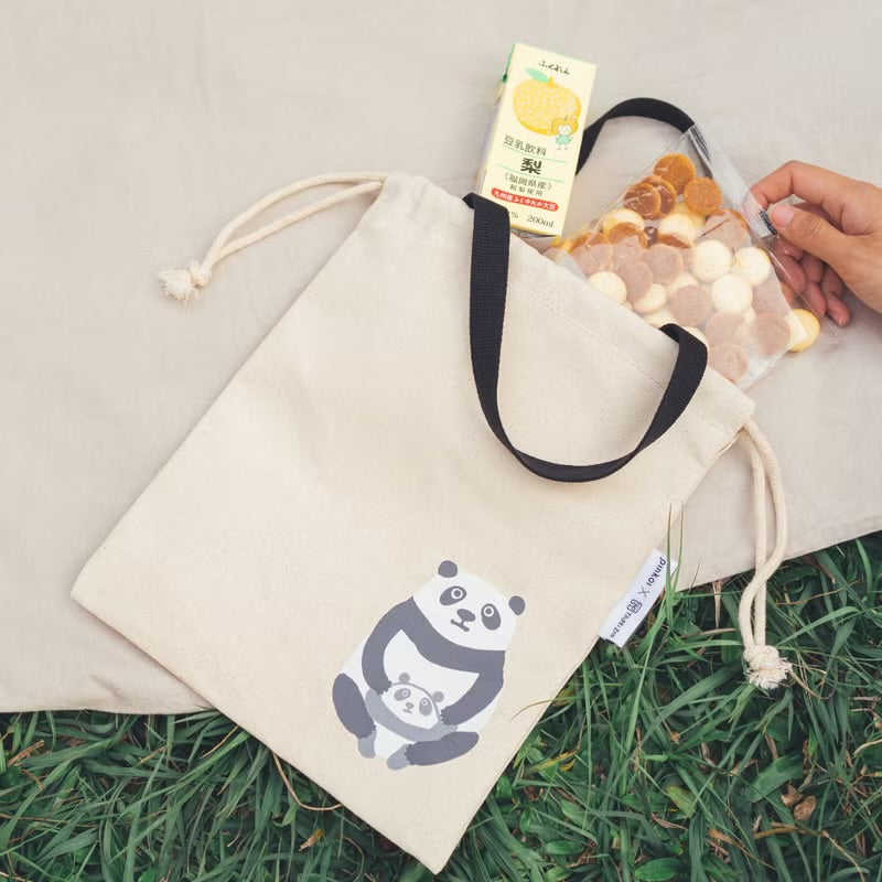 一帆布包 動物親子手提束口袋 l Taipei Zoo