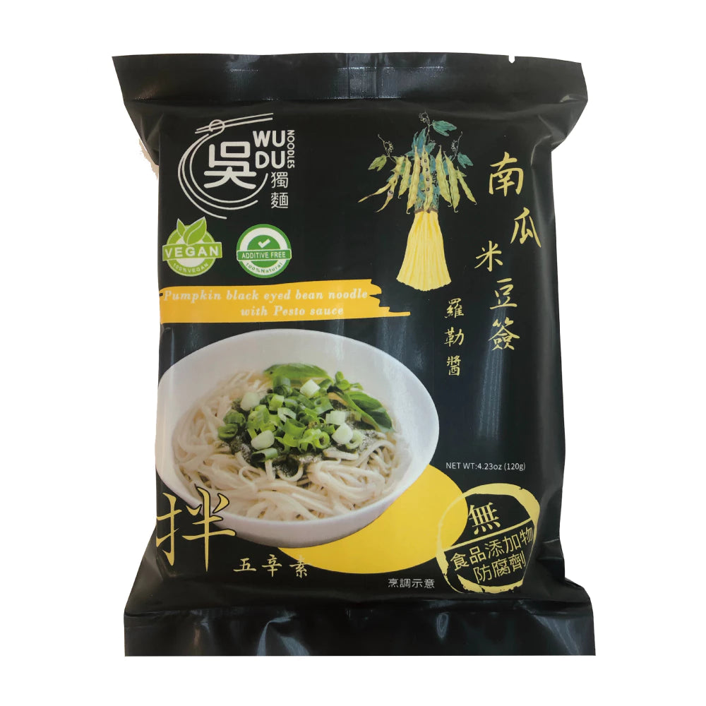 吳獨麵 (五辛素)南瓜米豆簽+羅勒醬-3包入(含醬)