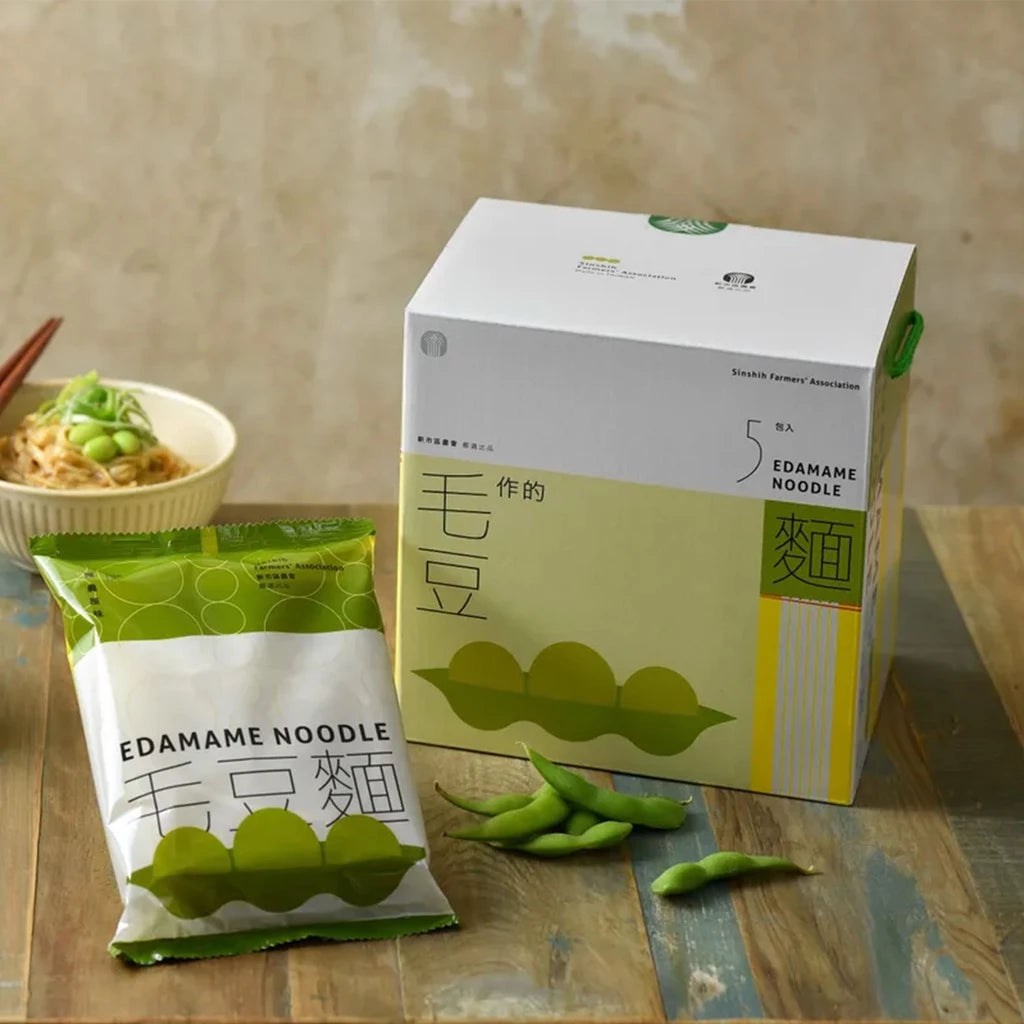 【毛豆製】臺南市 新市區農會 毛豆拌麵(5入*盒)