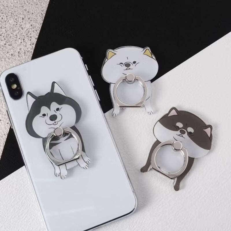 寵物手機指環-黑柴犬(1入)