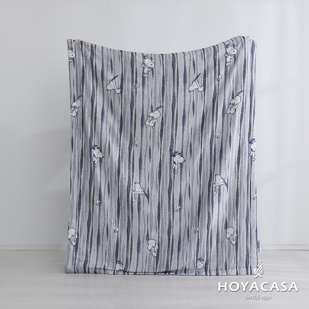 HOYACASAx史努比聯名系列-史努比太空漫步抗菌天絲涼被被60S (150x180cm)