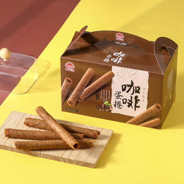 喜年來 【喜年來】咖啡蛋捲手提量販盒 Selena Egg Rolls Coffee(320g*盒)