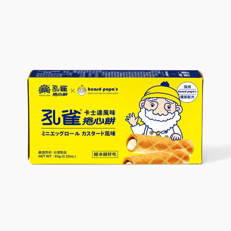 Bread PaPa‘s 孔雀捲心餅 (卡士達風味)(63g*盒)