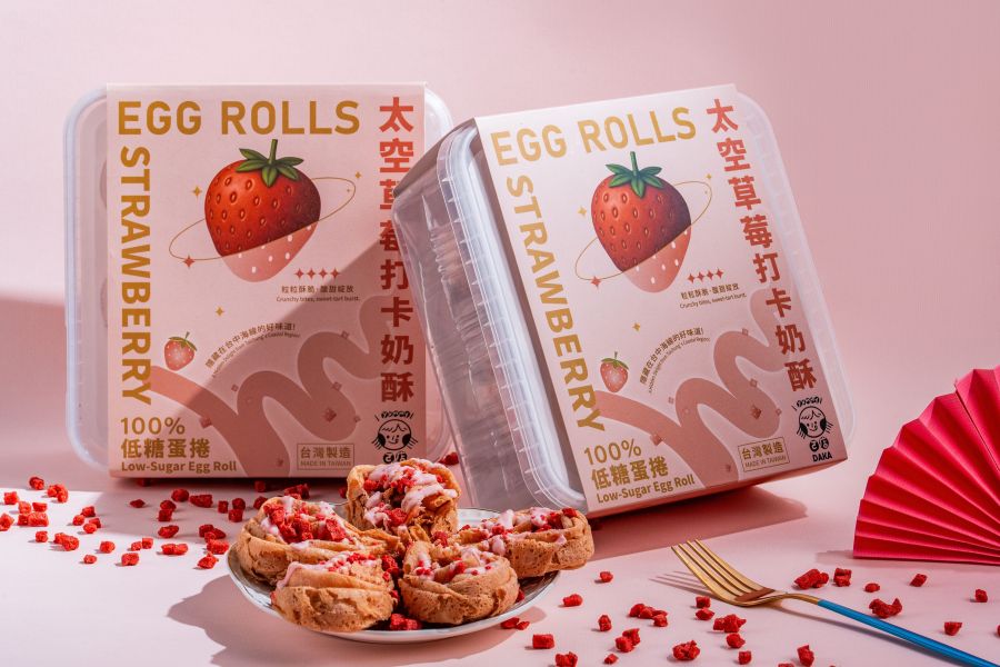 ㄛ店 O.shop 太空草莓打卡奶酥(200g*盒)
