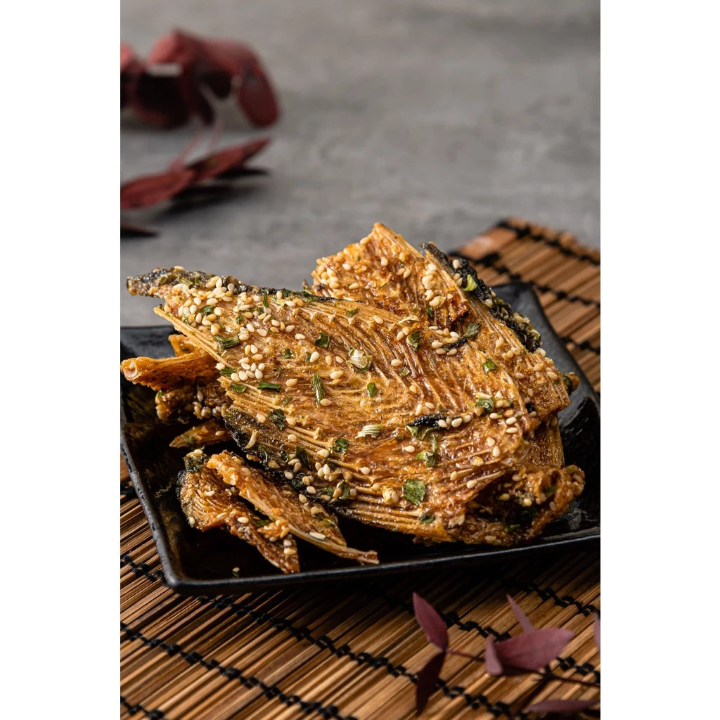 【澎玉191】青蔥魚骨酥 150克 | 鹹香酥脆美味(150g)