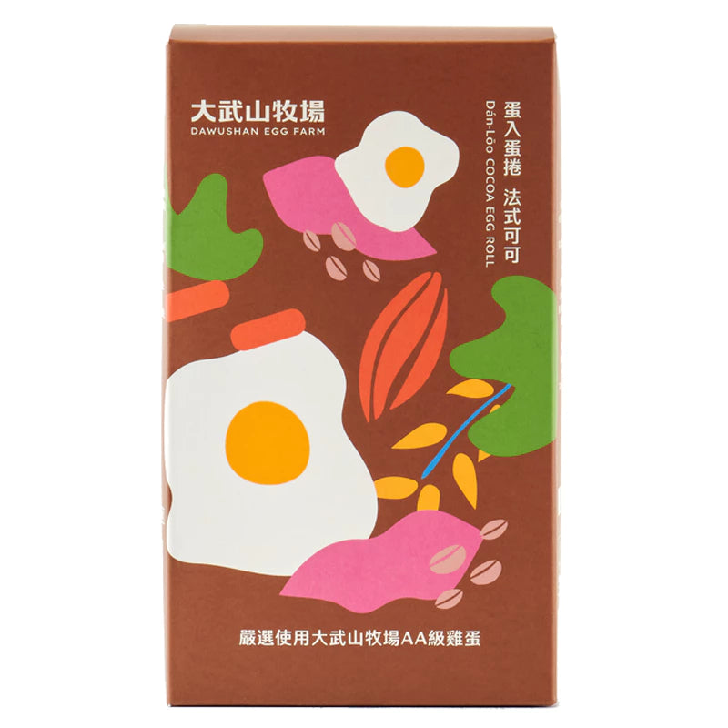 【大武山牧場】一口蛋捲 法式可可 (2包/盒 ,共18入)