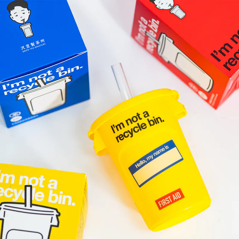 沢笠製茶所|樂色桶+即溶茶24入組合 Dripo I‘m Not Recycle Bin Tea Set