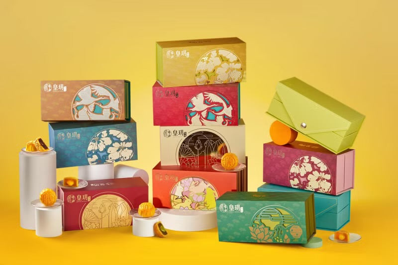 【香港皇玥】經典流心奶黃月餅禮盒(一盒6入)