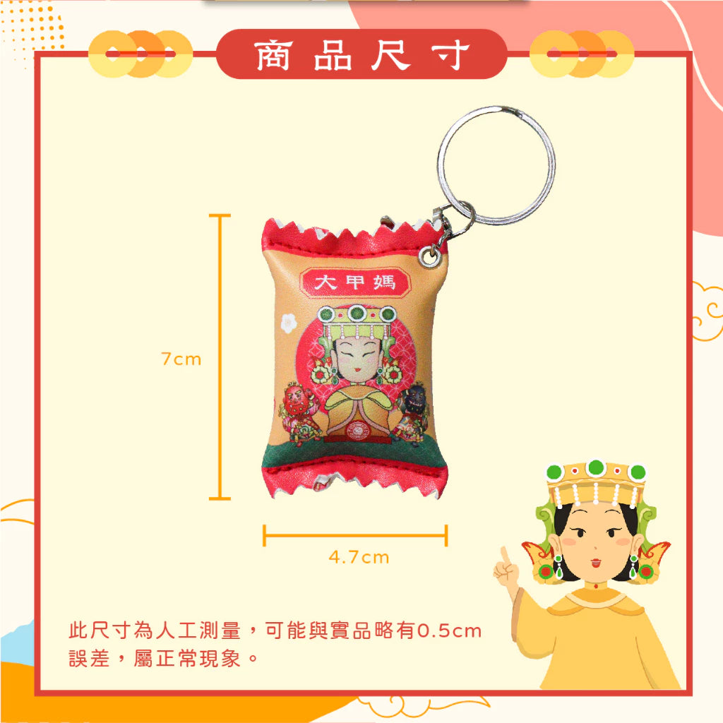 【鎮瀾宮】糖果包吊飾-大甲媽(1入)