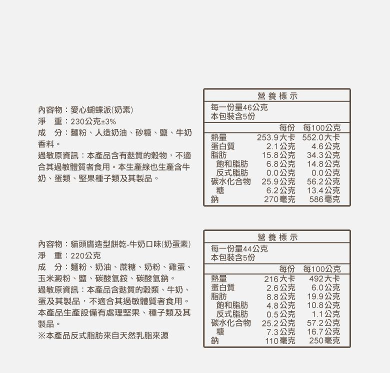 台灣優格餅乾學院 餅乾森友會(禮盒)