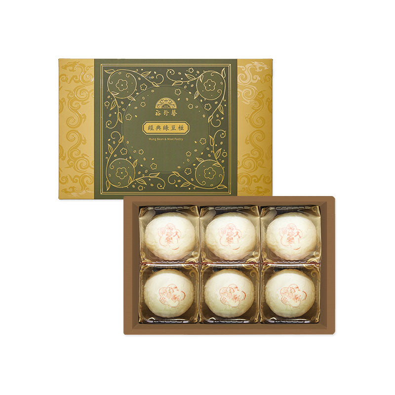 裕珍馨 經典綠豆椪禮盒 6入(盒)‼️預購商品: 09.05.25開始出貨‼️