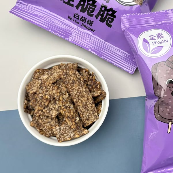 【經脆脆Crispy Ching】米血脆片-經典白胡椒(45g*包)